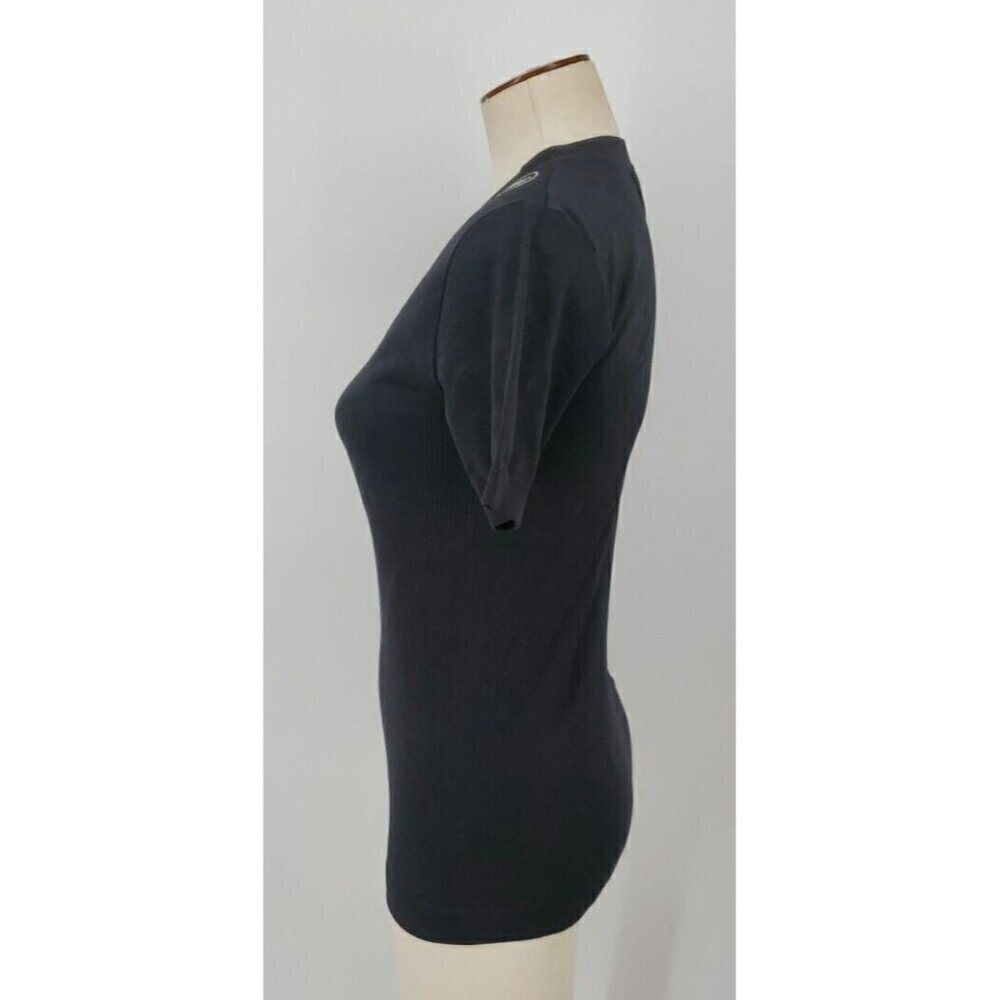 Castelli Cycling ? Shirt Womens L / XL Black Tee Fitted Ribbed Stretch Top - Picture 7 of 16